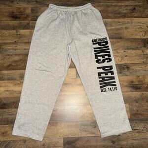 Vintage Tipsy Sweatpants Pikes Peak Colorado Gray Size XL